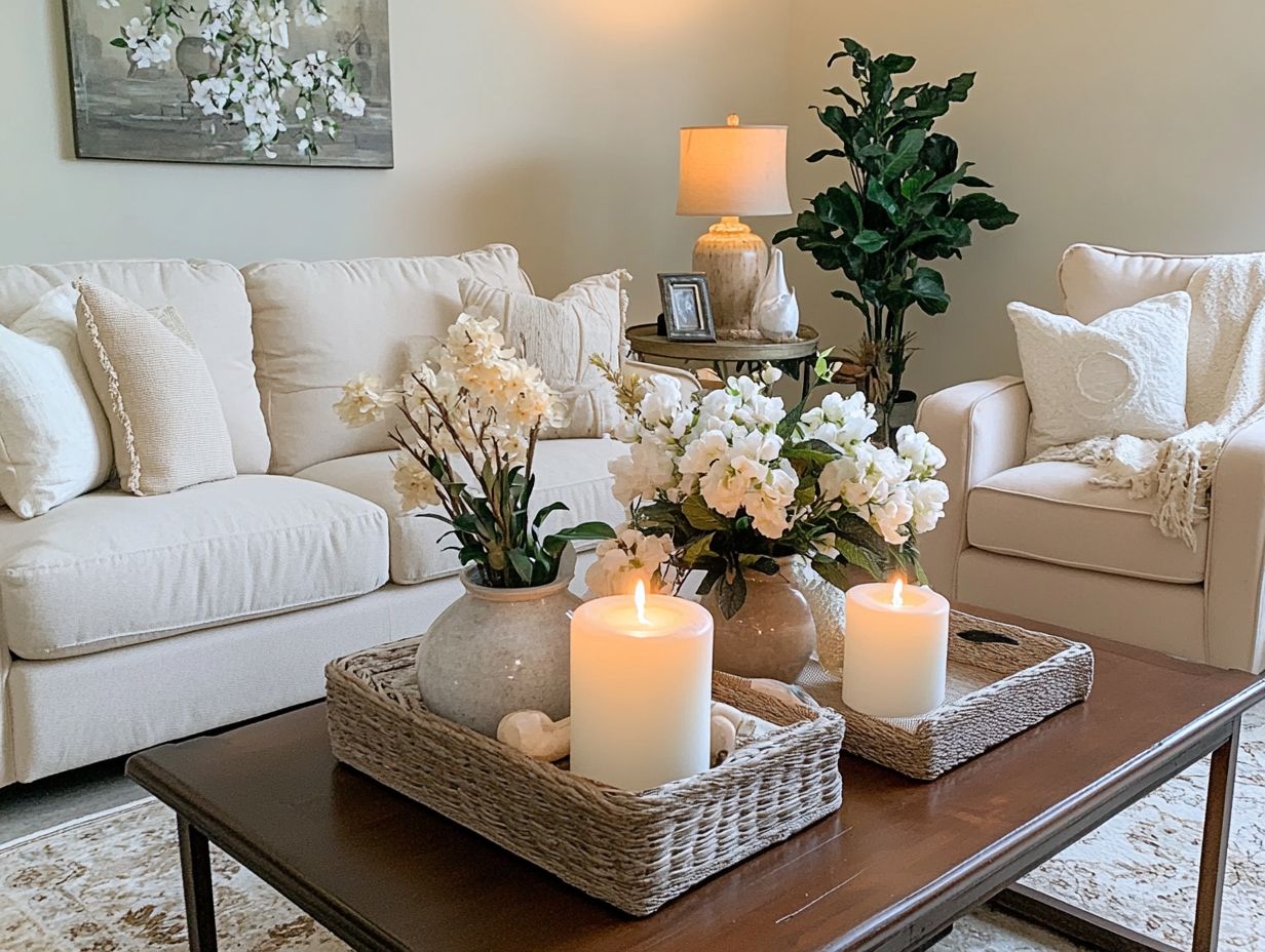 Key Takeaways on the role of decorative items in home staging.