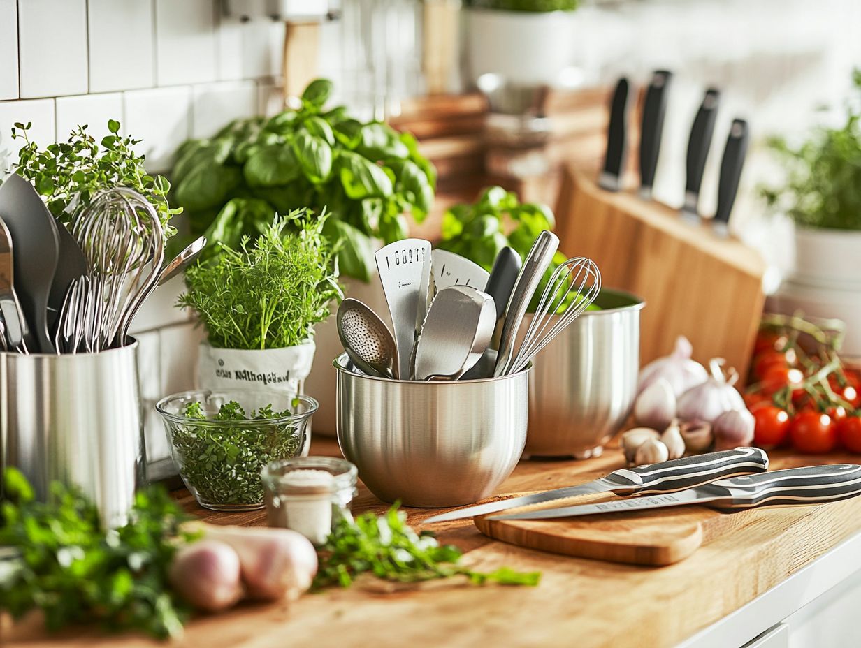 An image illustrating key takeaways for kitchen accessories.