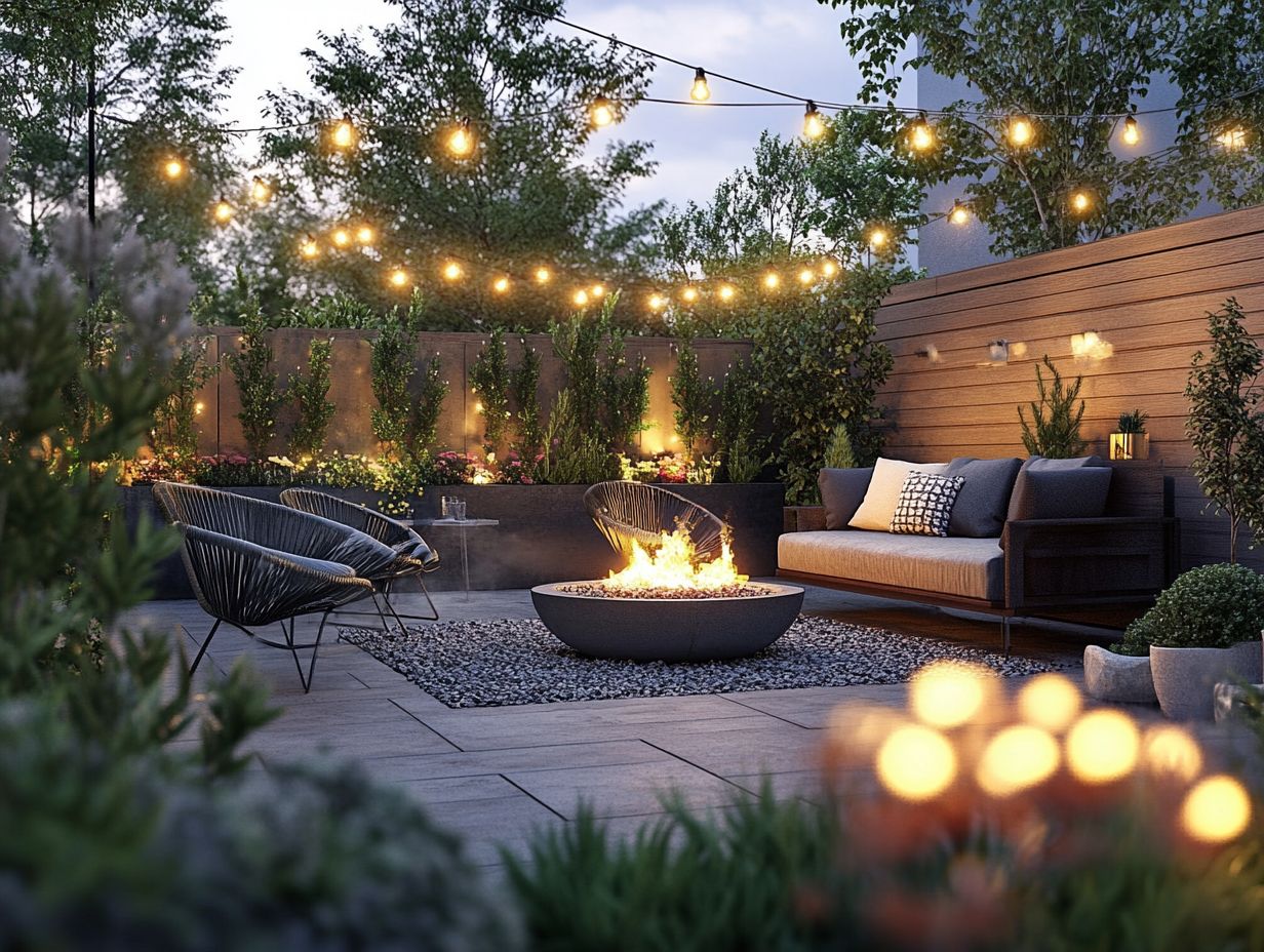 Visual representation of Frequently Asked Questions on outdoor decor trends