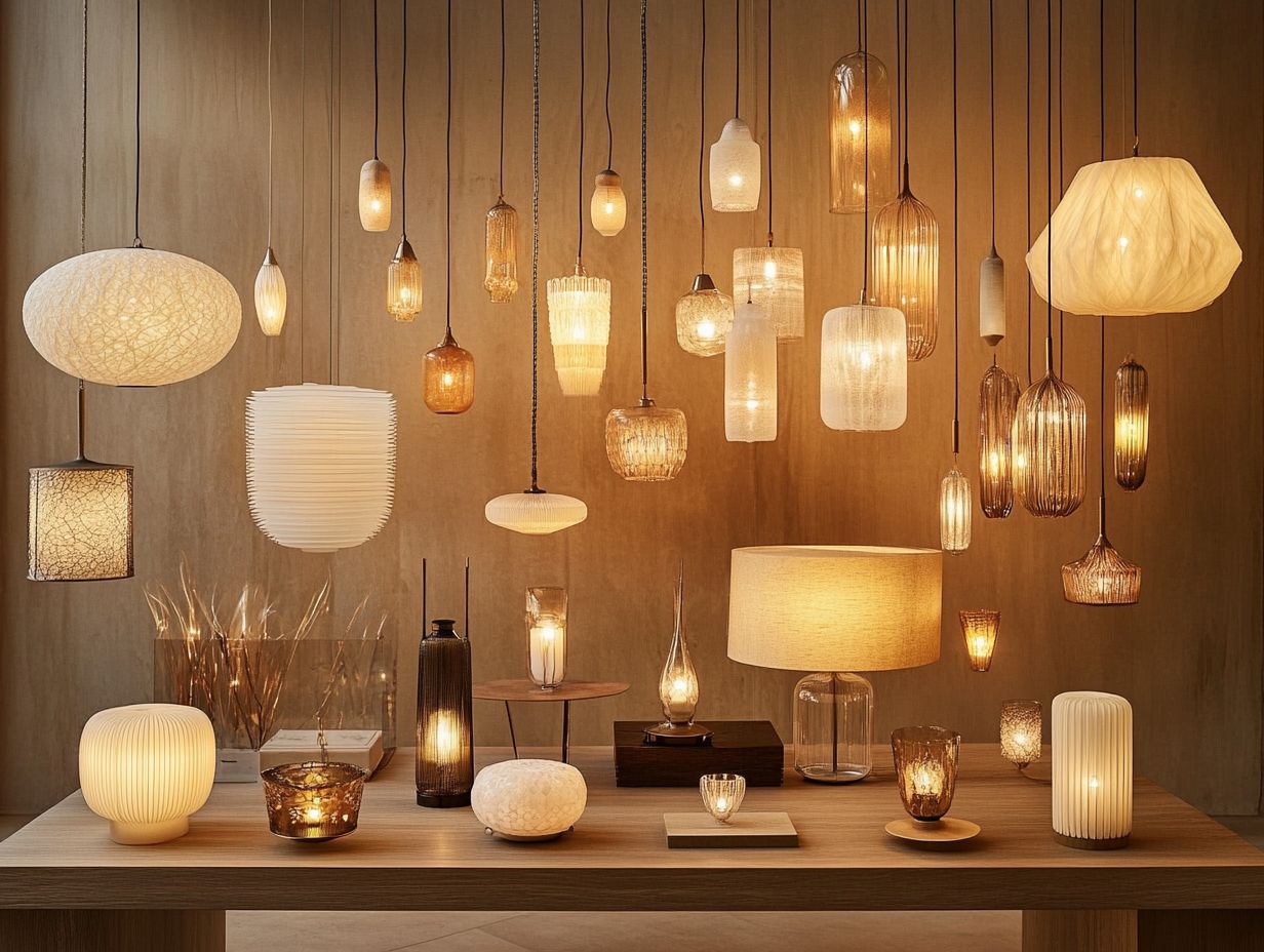 What are the different types of light fixtures?