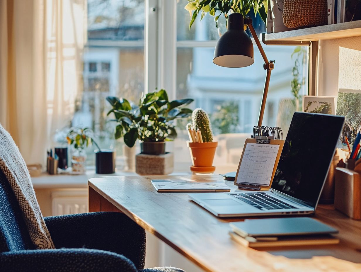 A quality keyboard and mouse setup for an efficient home office