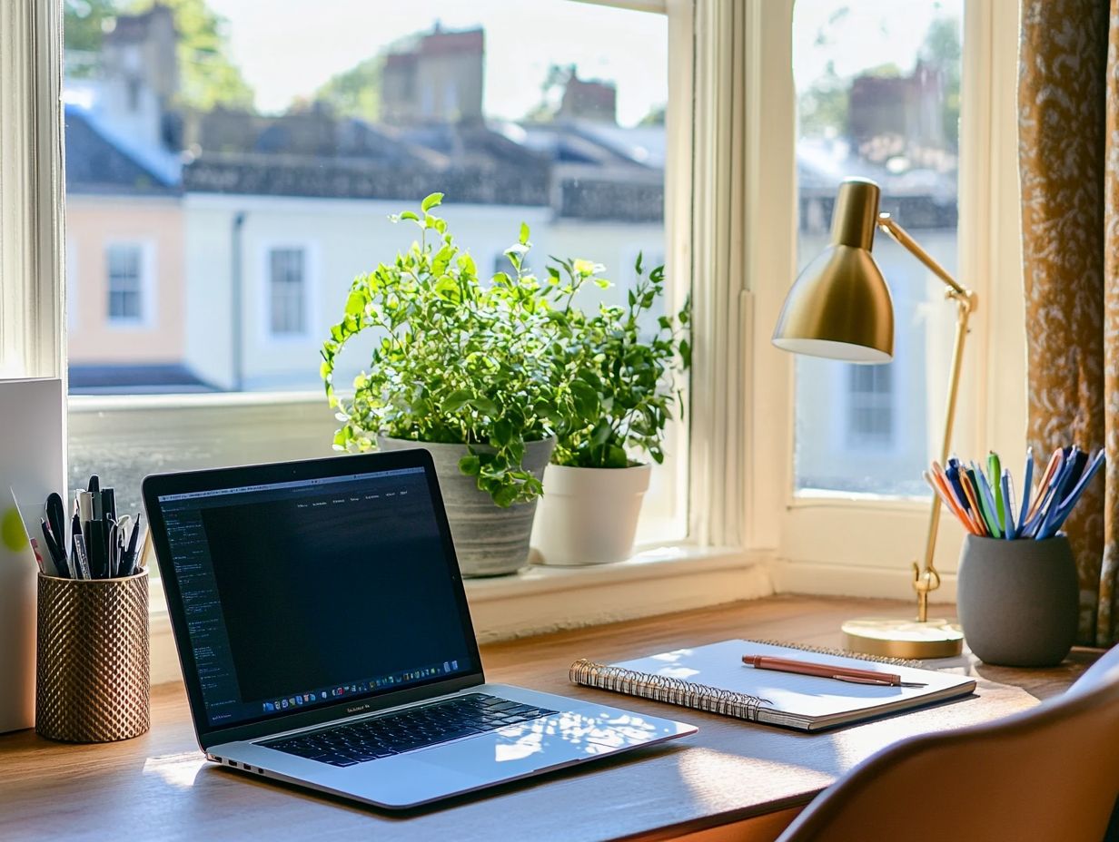 Memory foam mats and durable vinyl flooring in a home office setting