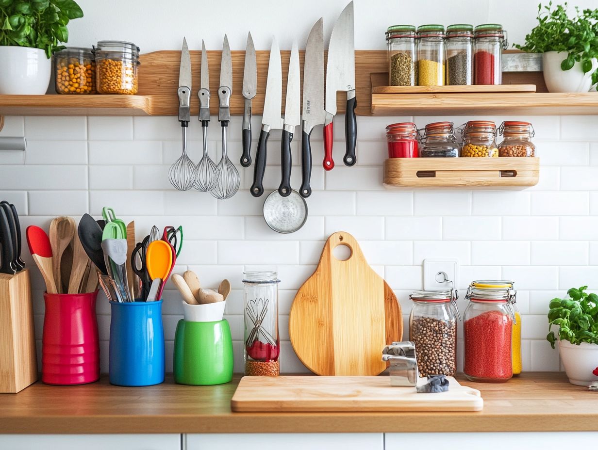 A variety of functional kitchen accessories