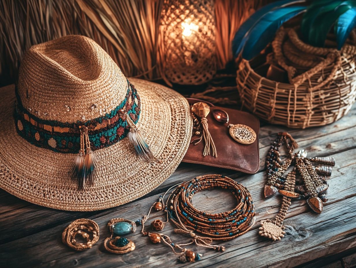 Graphic depicting Frequently Asked Questions about Bohemian Style Accessories