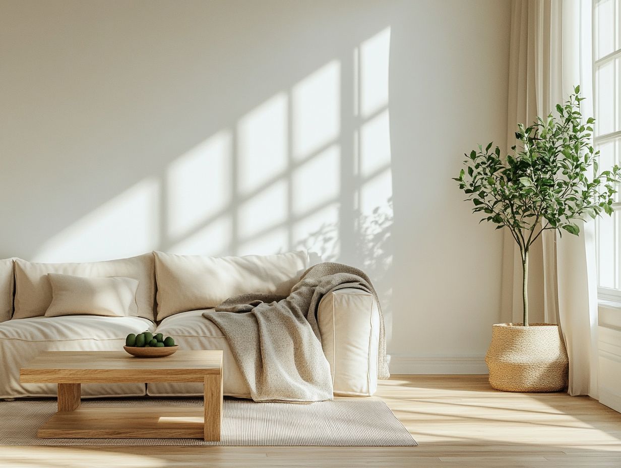 An image showing minimalist home accessories