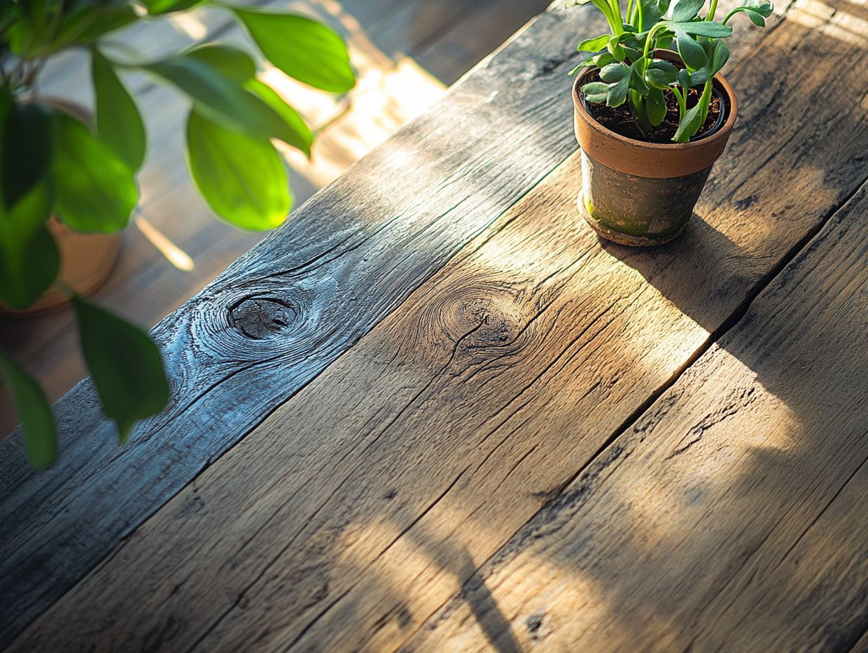 A visual representation of reclaimed wood's cost-effectiveness and durability