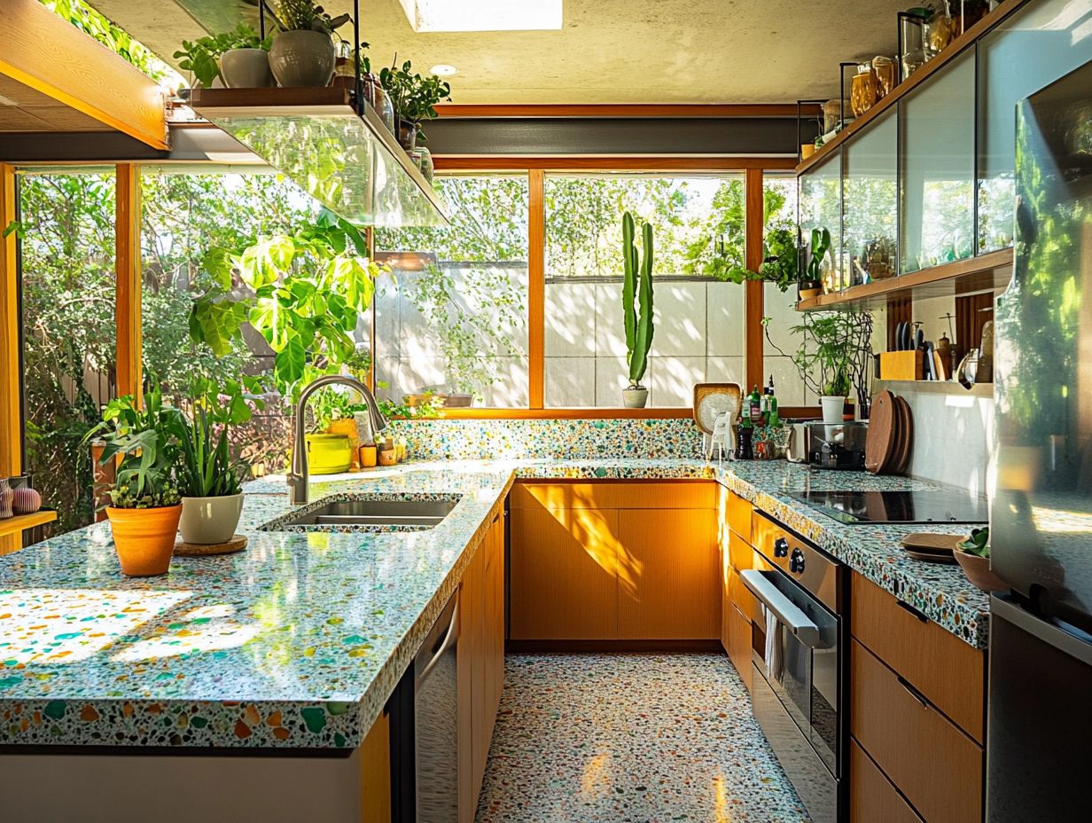 How is recycled glass used in homes?